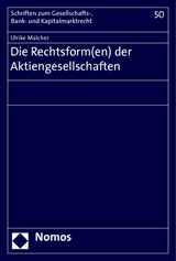 Die Rechtsform(en) der Aktiengesellschaften - Ulrike Malcher