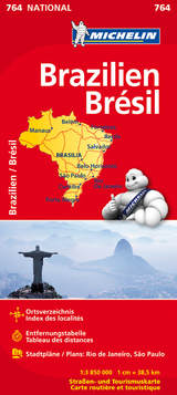 Michelin Karte Brasilien. Brésil - 