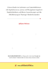 Unterschiede im Auftreten von Euterinfektionen mit Staphylococcus aureus und Koagulase-negativen Staphy-lokokken und deren Auswirkungen auf die Milchleistung in Thüringer Rinderbeständen - Juliane Heinze