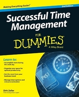 Successful Time Management For Dummies - Zeller, Dirk