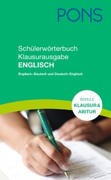 PONS Schülerwörterbuch Englisch Klausurausgabe für die Schule - 