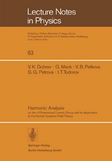 Harmonic Analysis - V. K. Dobrev, G. MacK, V. B. Petkova, S. G. Petrova, I. T. Todorov