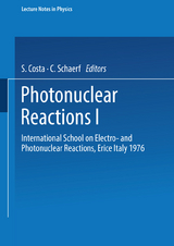 Photonuclear Reactions I - 