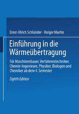 Einführung in die Wärmeübertragung - Schlünder, Ernst-Ulrich; Martin, Holger