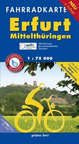 Fahrradkarte Erfurt, Mittelthüringen - Gebhardt, Lutz