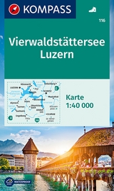 KOMPASS Wanderkarte 116 Vierwaldstätter See, Luzern 1:40.000 - 