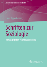 Schriften zur Soziologie - Franz Oppenheimer