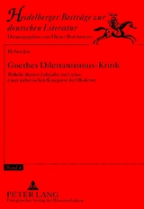 Goethes Dilettantismus-Kritik - Ill-Sun Joo