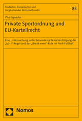 Private Sportordnung und EU-Kartellrecht - Vito Esposito