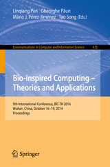 Bio-inspired Computing: Theories and Applications - 