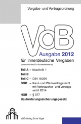 VOB Fassung 2012 für innerdeutsche Vergaben - 