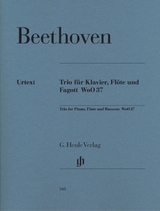 Ludwig van Beethoven - Flötentrio G-dur WoO 37 für Klavier, Flöte und Fagott - Beethoven, Ludwig van; Klugmann, Friedhelm