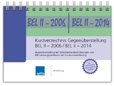 Kurzverzeichnis Gegenüberstellung BEL II – 2006 / BEL II – 2014 - Uwe Koch