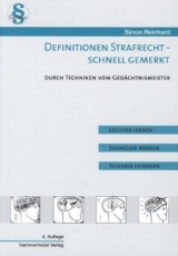 Definitionen Strafrecht - Reinhard, Simon