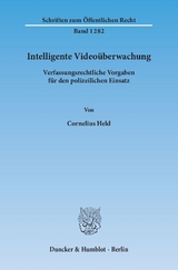 Intelligente Videoüberwachung. - Cornelius Held