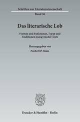 Das literarische Lob. - 