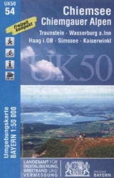 UK50-54 Chiemsee, Chiemgauer Alpen - Landesamt für Digitalisierung, Breitband und Vermessung, Bayern; Landesamt für Digitalisierung, Breitband und Vermessung, Bayern