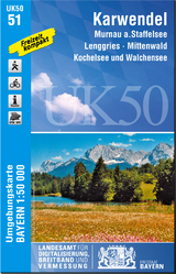 UK50-51 Karwendel - Landesamt für Digitalisierung, Breitband und Vermessung, Bayern; Landesamt für Digitalisierung, Breitband und Vermessung, Bayern