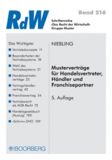 Musterverträge für Handelsvertreter, Händler und Franchisepartner - Dr. Jürgen Niebling