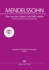 Wer nur den lieben Gott läßt walten (Klavierauszug) - Felix Mendelssohn Bartholdy