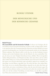 Der menschliche und der kosmische Gedanke - Rudolf Steiner