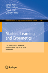 Machine Learning and Cybernetics - 