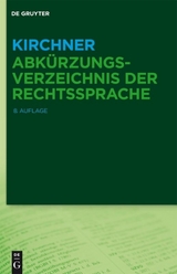 Abkürzungsverzeichnis der Rechtssprache - 