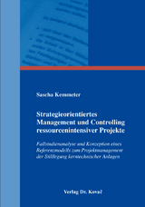 Strategieorientiertes Management und Controlling ressourcenintensiver Projekte - Sascha Kemmeter