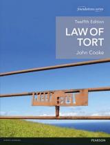 Law of Tort - Cooke, John