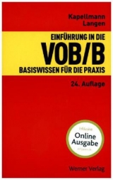 Einführung in die VOB/B - Klaus D Kapellmann, Werner Langen