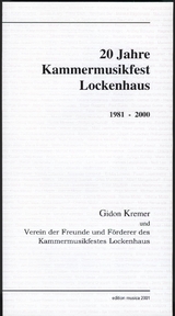 20 Jahre Kammermusikfest Lockenhaus - 