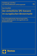 Der einheitliche SPE-Konzern im europäischen Binnenmarkt - Sven Hirschfeld