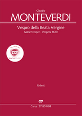 Vespro della Beata Vergine (Klavierauszug) - Claudio Monteverdi