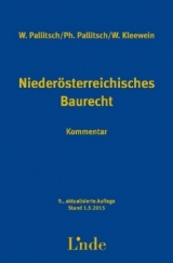 Niederösterreichisches Baurecht - Pallitsch, Wolfgang; Pallitsch, Philipp; Kleewein, Wolfgang