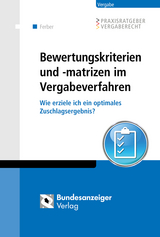 Bewertungskriterien und -matrizen im Vergabeverfahren - Thomas Ferber