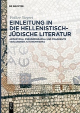 Einleitung in die hellenistisch-jüdische Literatur - Folker Siegert