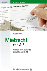 Mietrecht von A - Z - Hubert Blank