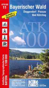 ATK100-11 Bayerischer Wald (Amtliche Topographische Karte 1:100000) - Breitband und Vermessung Landesamt für Digitalisierung  Bayern