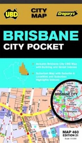 Brisbane City Pocket Map 460 21st ed - UBD Gregory's