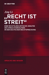 "Recht ist Streit" - Jing Li