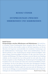 Entsprechungen zwischen Mikrokosmos und Makrokosmos - Rudolf Steiner