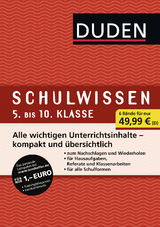 Duden Schulwissen 5. bis 10. Klasse (5 Bände) - Felgentreu, Simone; Thietz, Kirsten; Numrich, Thomas; Lindner, Gerald; Langermann, Detlef; Huster, Anja; Friedrich, Anne-Cathrin; Marquardt-Langermann, Martina