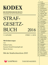 Taschen-Kodex Strafgesetzbuch 2016 - Doralt, Werner