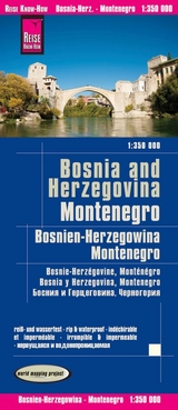 Reise Know-How Landkarte Bosnien-Herzegowina, Montenegro / Bosnia and Herzegovina, Montenegro (1:350.000) - Reise Know-How Verlag Peter Rump