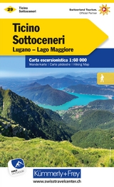 Kümmerly+Frey Wanderkarte 29 Ticino, Sottoceneri 1:60.000 - 