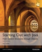 Starting Out with Java: From Control Structures through Objects, Global Edition - Gaddis, Tony