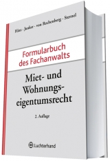 Formularbuch des Fachanwalts Miet- und Wohnungseigentumsrecht - Hinz, Werner; Junker, Walter; Rechenberg, Hartmut von; Sternel, Friedemann