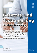 Gesetzes- und Textsammlung für die Bankausbildung - Rudolf Mayländer, Manfred Eberhardt