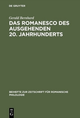 Das Romanesco des ausgehenden 20. Jahrhunderts - Gerald Bernhard