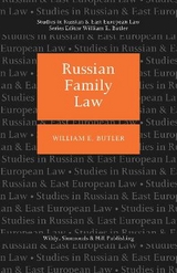 Russian Family Law - Butler, William E